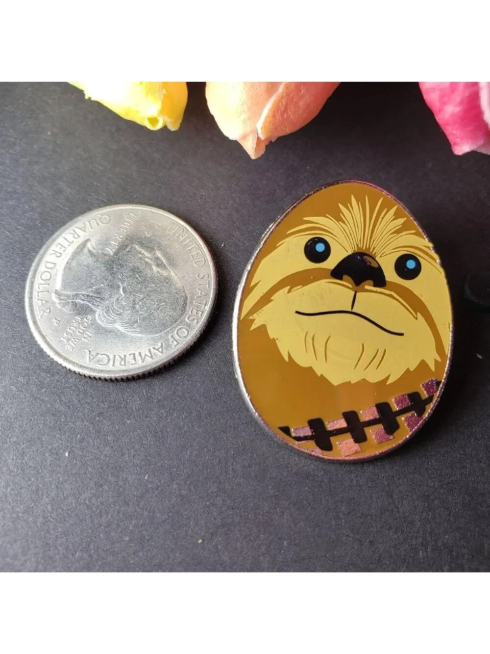 Disney Chewbacca Egg Trading Pin Star Wars Chewie Lapel Pin Badge